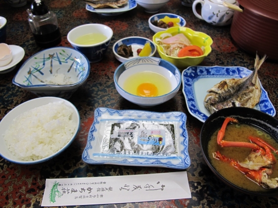 かちま荘さんの朝ご飯