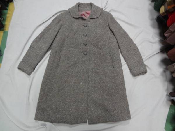 SAMANTHA’S VINTAGE 1930's ～ 1950's ～～SOLDOUT～～～40’S 50’S Aラインコート グレー×赤