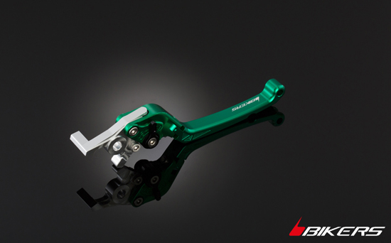folding adjustable brake lever green