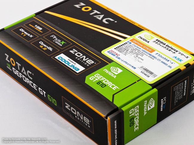 ZOTAC GeForce GT610(ZTGT610-1GD3ZONER001/ZT-60603-20L)